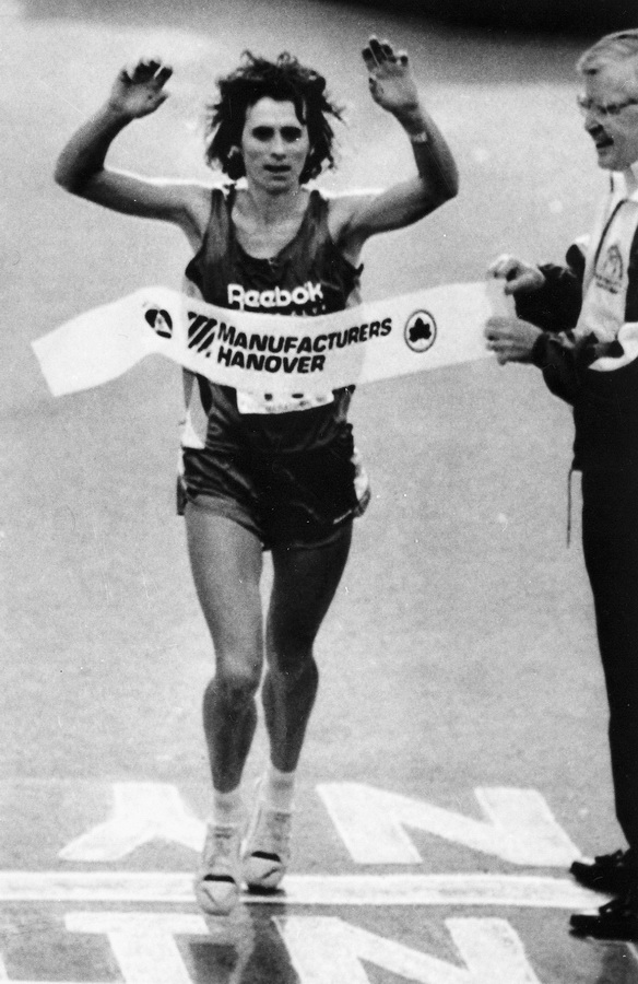 Wanda Panfil zwyciężczyni maratonu w Nowym Jorku w 1990 roku. Fot. PAP