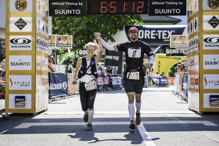 Transalpine Run - Magda i Krzysiek Dołęgowscy Fot Piotr Dymus