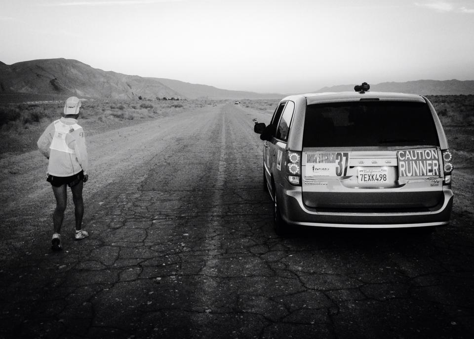 Darek Strychalski w Badwater Ultramarathon 2014. Fot. Filip Bojko