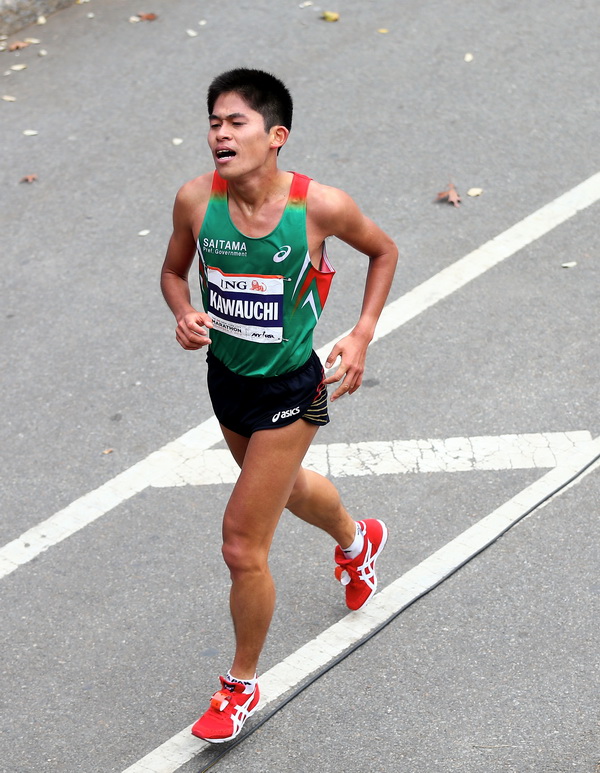 2013 ING New York City Marathon. Yuki Kawauchi. Fot. Getty Images