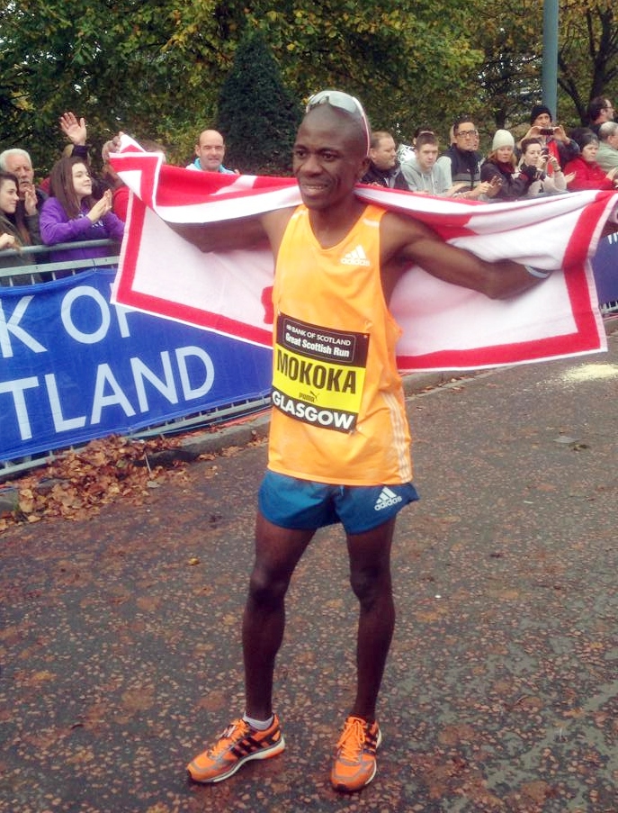 Stephen Mokoka Great Scottish Run 2014 Fot. facebook.com/GreatScottishRun