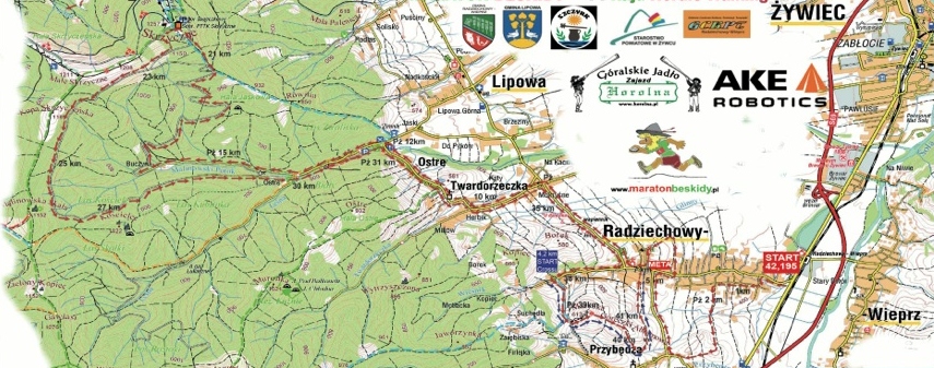 maraton beskidy mapa