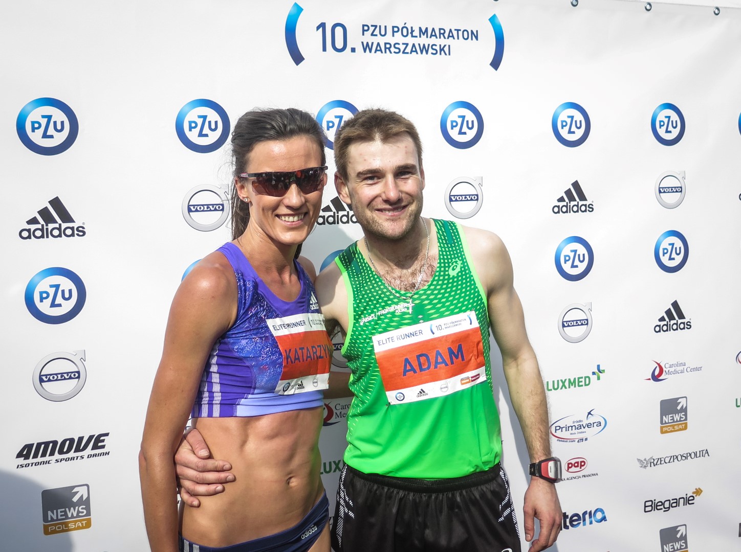 Kasia Kowalska i Adam Nowicki - 10. PZU Półmaraton Warszawski