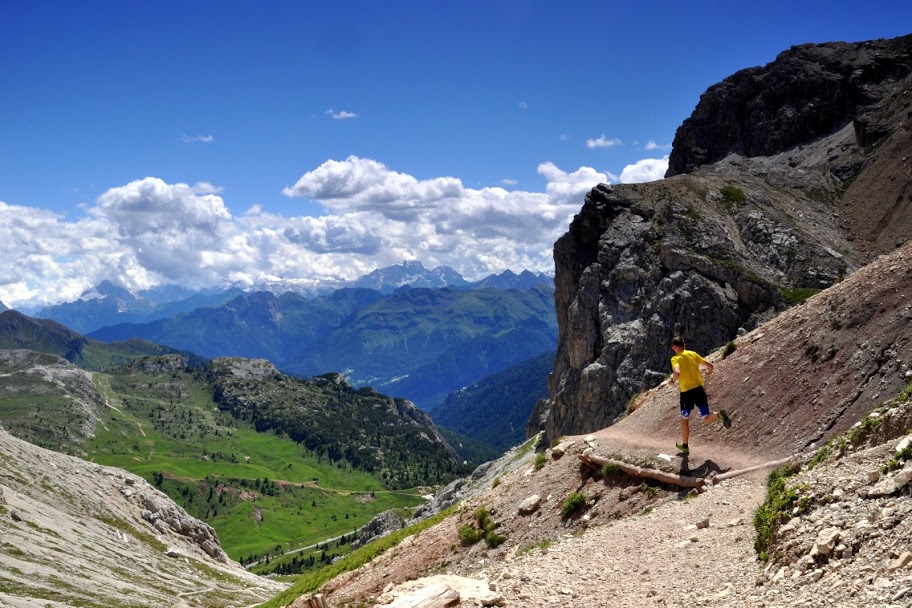 Łukasz podczas rekonesandu trasy Lavaredo Ultra Trail. Fot. Ola Belowska