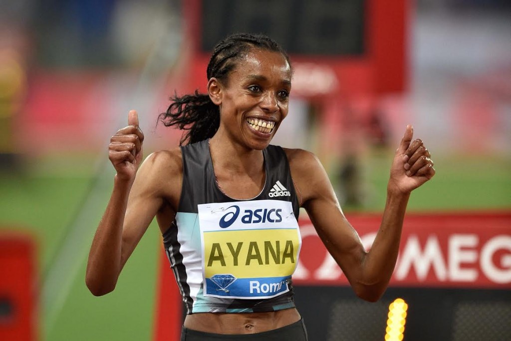 Almaz Ayana zwycięża w biegu na 5000 m w mityngu Diamentowej Ligi w Rzymie. Fot. Getty Images 537671392