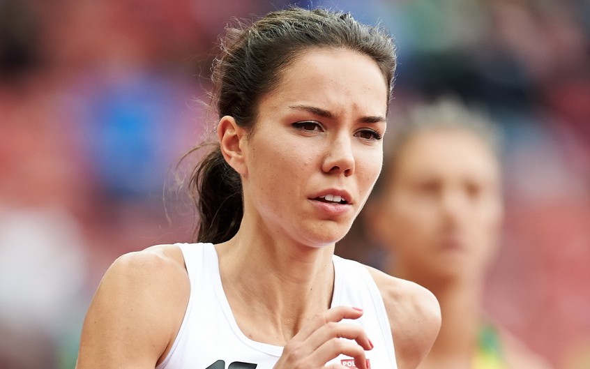 Joanna Jóźwik w akcji podczas biegu eliminacyjnego na 800 m w ME w lekkoatletyce w Zurychu. 13 sierpnia 2014. Fot. PAP