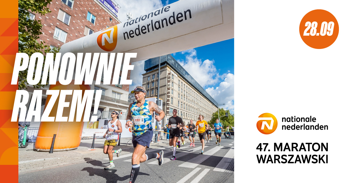 Zwiększona pula miejsc i sponsor tytularny 47. Maratonu Warszawskiego!